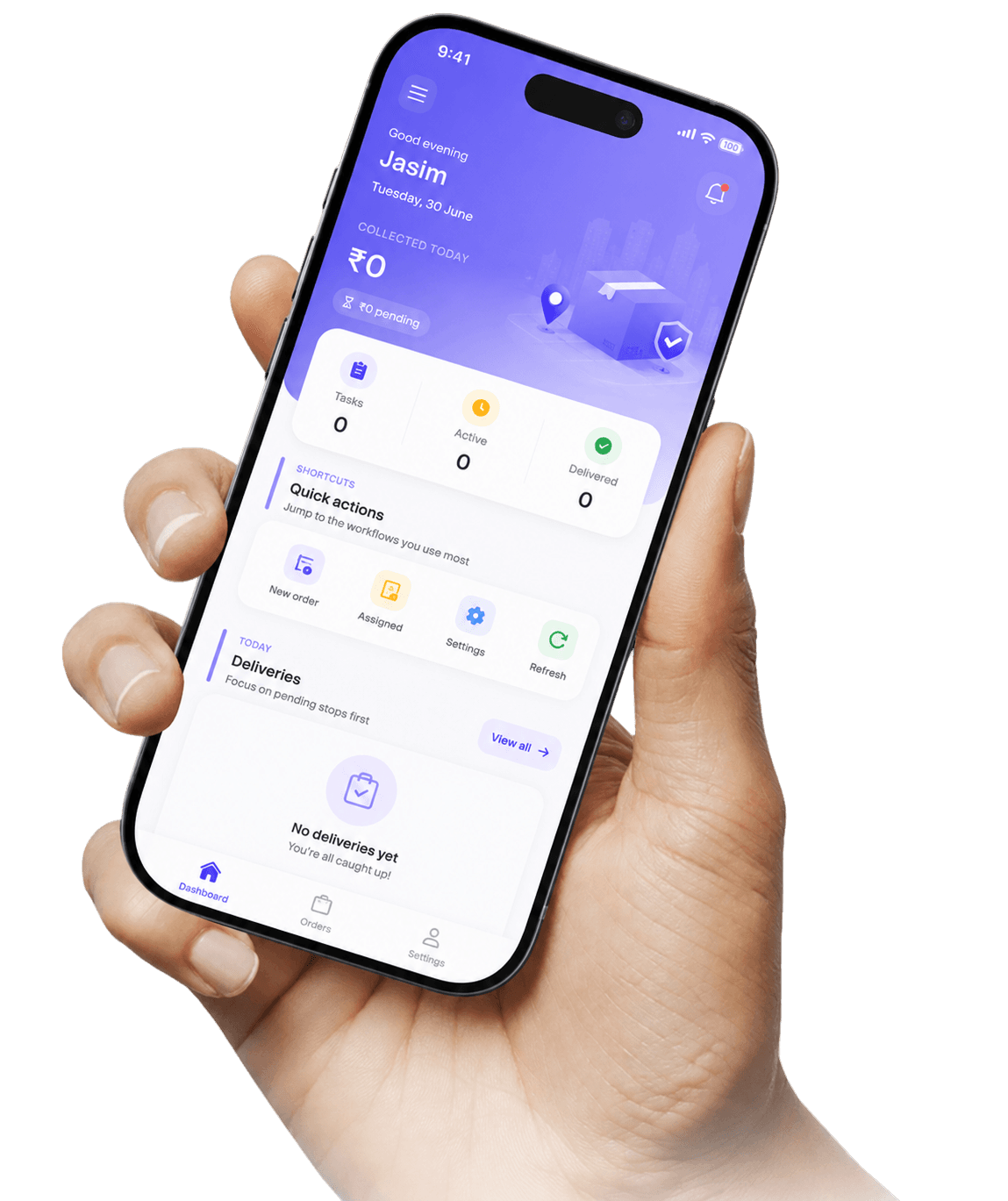 Delivero app preview